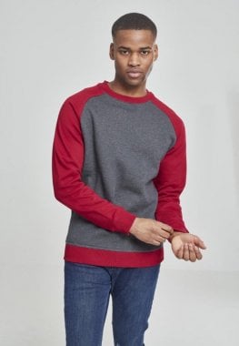 To-farvet raglan sweatshirt 21