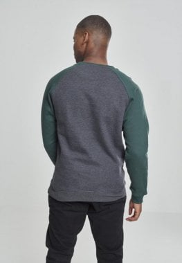 To-farvet raglan sweatshirt 48
