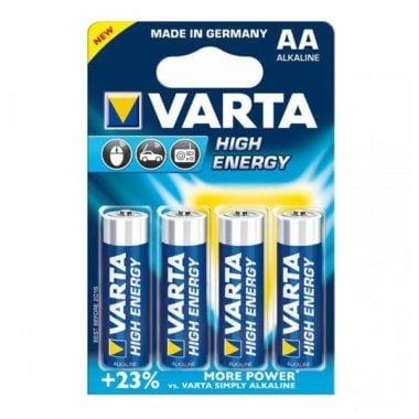 Alkaline Batteri Varta LR6 AA 1,5 V 2930 mAh High Energy (4 pcs) Blå