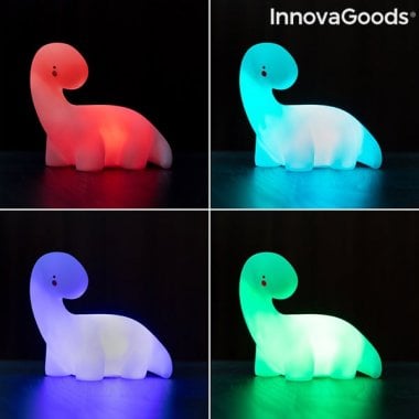 Dinosaur multifarvet LED-lampe Lightosaurus 3