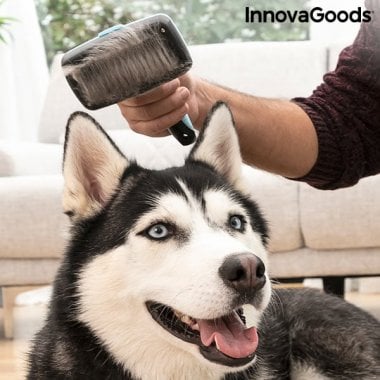 Rensebørste til kæledyr med optrækkelige børster Groombot InnovaGoods 2