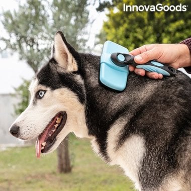 Rensebørste til kæledyr med optrækkelige børster Groombot InnovaGoods 4