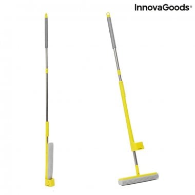 2-i-1 Dust Mop-gulv moppe med selvvridende svamp Wringop InnovaGoods 13