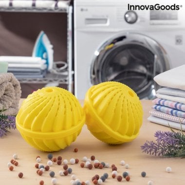 Vaskeri bolde uden vaskemiddel Delieco InnovaGoods Pakke med 2 stk 0