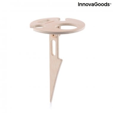 Sammenklappeligt og bærbart vinbord til udendørs brug Winnek InnovaGoods 12