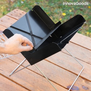 Mini Bærbar Folding Charcoal Grill Foldecue InnovaGoods 3