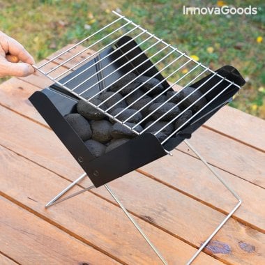 Mini Bærbar Folding Charcoal Grill Foldecue InnovaGoods 4