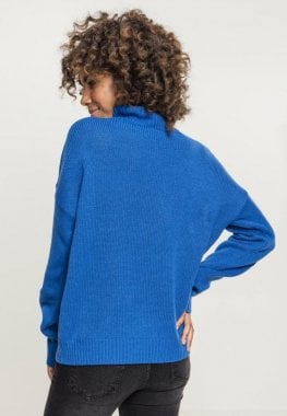 Ladies Oversize Turtleneck Sweater back