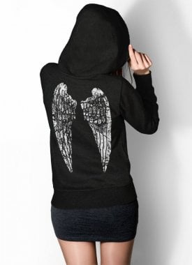 Angel wings ziphoodie