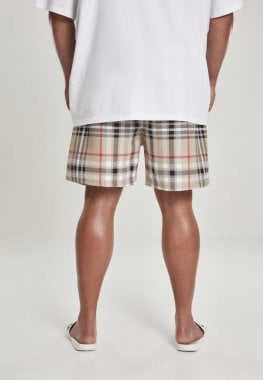 Bade shorts med britisk tartan mønster 8