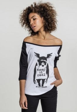 Banksy Ape raglan 3/4 shirt 1
