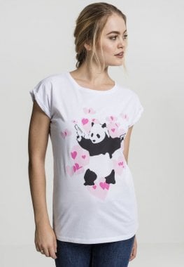Banksy Panda Heart T-shirt 2