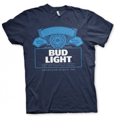 Bud Light Label Logo T-Shirt 1