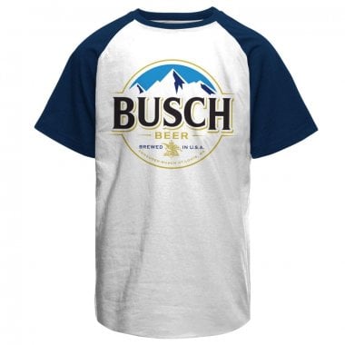 Busch Beer Logo Baseball T-Shirt 1