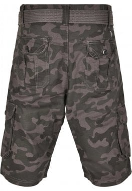 Last shorts med bælte camouflage 6