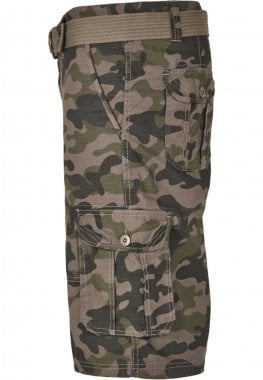 Last shorts med bælte camouflage 2