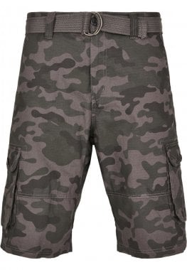 Last shorts med bælte camouflage 4