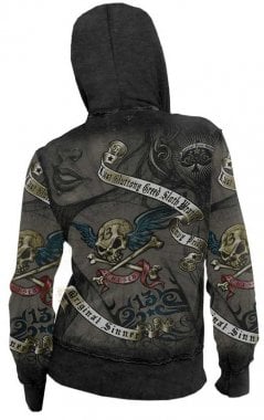 Cursed Alchemy zip hoodie bak