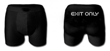 Boxershorts med trycket "Exit only - boxer" 1