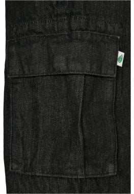 Økologiske cargo-shorts i jeans til mænd 11