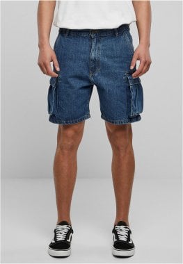 Økologiske cargo-shorts i jeans til mænd 14