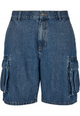 Økologiske cargo-shorts i jeans til mænd 19