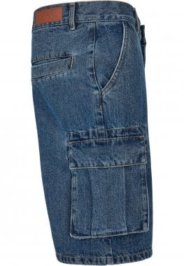 Økologiske cargo-shorts i jeans til mænd 22