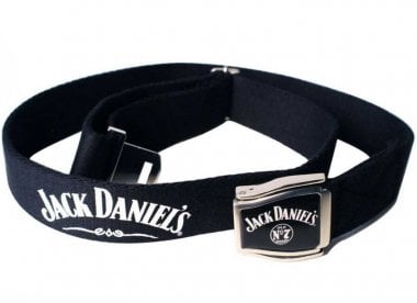Jack Daniels - Black, No7 Logo Airplane Belt
