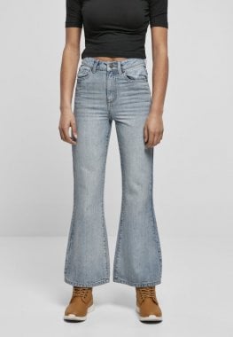 Jeans med bredde forneden og med høj talje 1