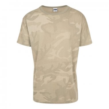 Kamouflage Oversized T-shirt sand camo enkel