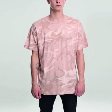 Kamouflage Oversized T-shirt rose camo foran