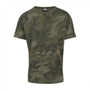 Kamouflage Oversized T-shirt oliven camo enkel