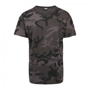 Kamouflage Oversized T-shirt dark camo enkel