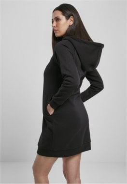 Kort sort kjole med hætte rygg
