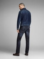 Mørkeblå normal fit jeans mænd 2