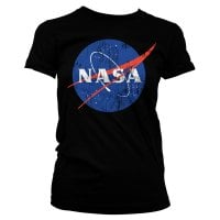 NASA T-shirt dæme sort