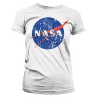NASA T-shirt dæme hvid