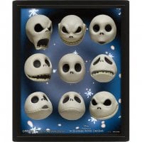 Nightmare Before Christmas - 3D poster med ramme