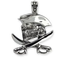 Pirate Skull halskæde i rustfrit stål