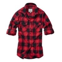 Ternet flannel skjorte dame Rød/Sort 1