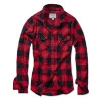 Ternet flannel skjorte dame Rød/Sort 2