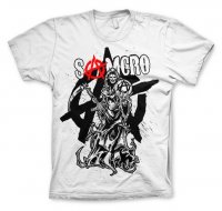 Samcro Reaper Splash hvid t-shirt