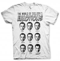 Sheldons Emotions vit t-Shirt