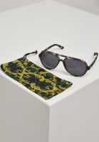 Solbriller med camouflagebuer påse
