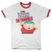 South Park - I'm White Trash In Trouble Ringer Tee 1