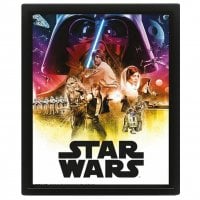 Star Wars Episode IV - 3D poster med ramme