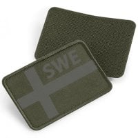 SWE grå flag - patch med velcro 1