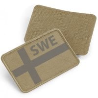 SWE grå flag - patch med velcro 2