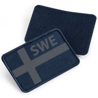 SWE grå flag - patch med velcro 3