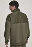Sweatshirt i militær stil oliv rygg